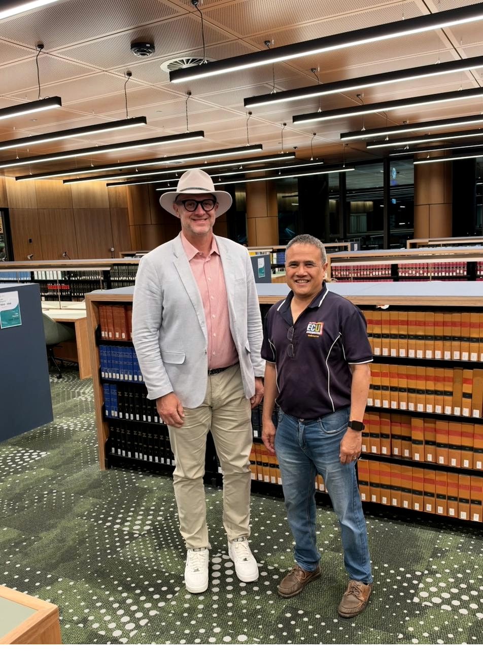 Professor Pi-Shen Seet with Paul Faix